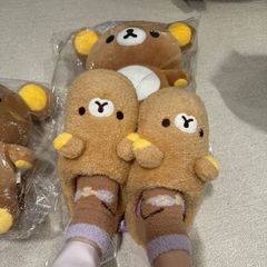 抖音轻松熊棉拖拖鞋少女心可爱卡通保暖毛绒秋冬超软室内拖鞋女生
