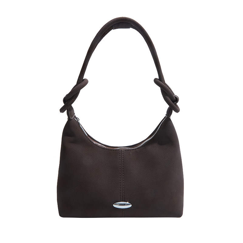Bolsa de brazo de moda retro para mujeres 2025, nuevo otoño y invierno para viajar al trabajo, bolsas de cubo de gran capacidad, bolsas de mujer ociosas.