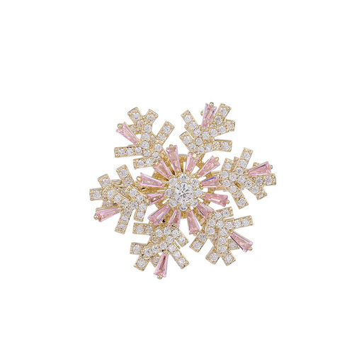 Korean coat pins, silk scarves and shawl buttons, trendy cardigans to prevent exposure, autumn and winter clothing, and rotatable snowflake brooches