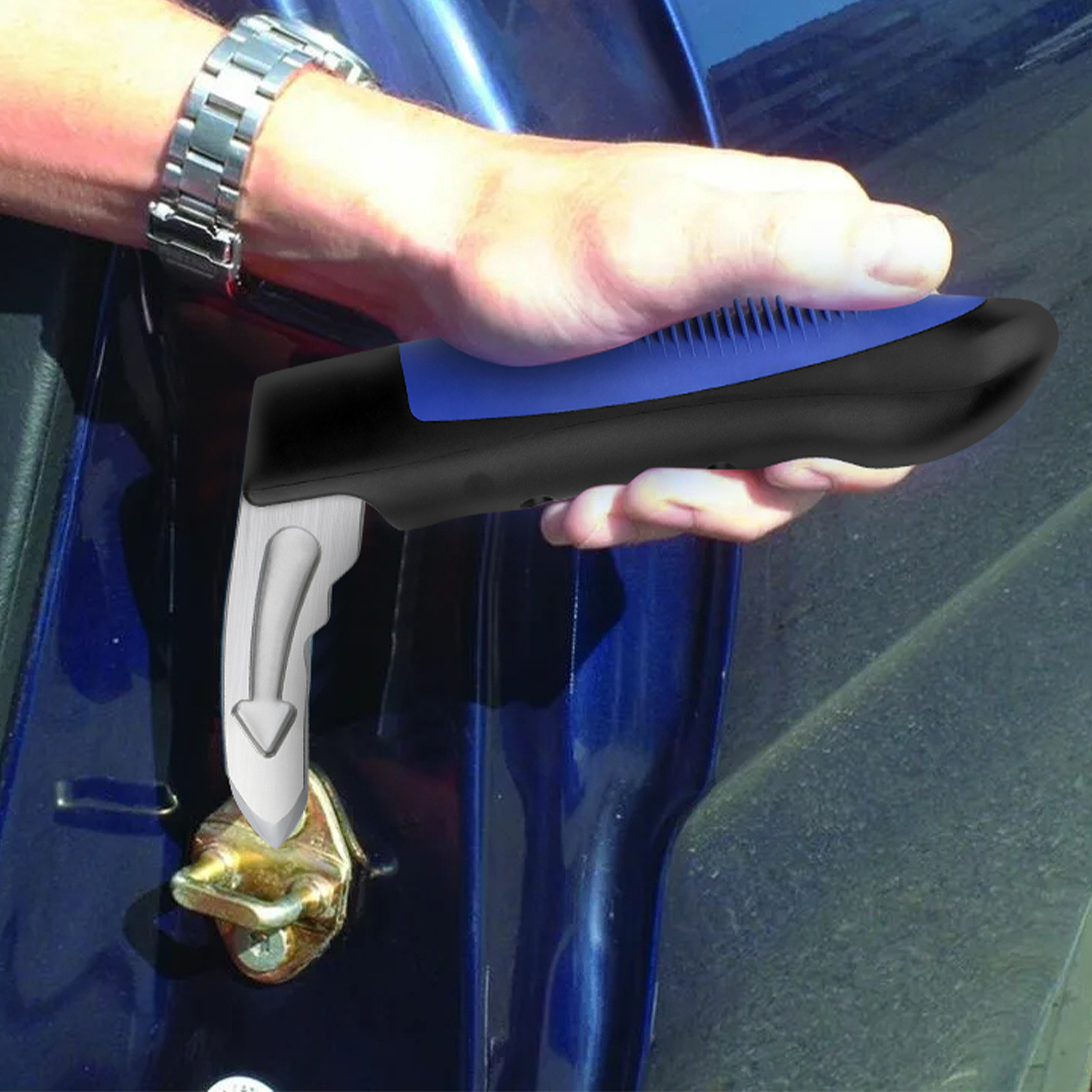 Car Armrest Safety Hammer, Window-Breaking Escape Hammer, Multifunctional Car Safety Hammer, In-Car Emergency Life-Saving Hammer