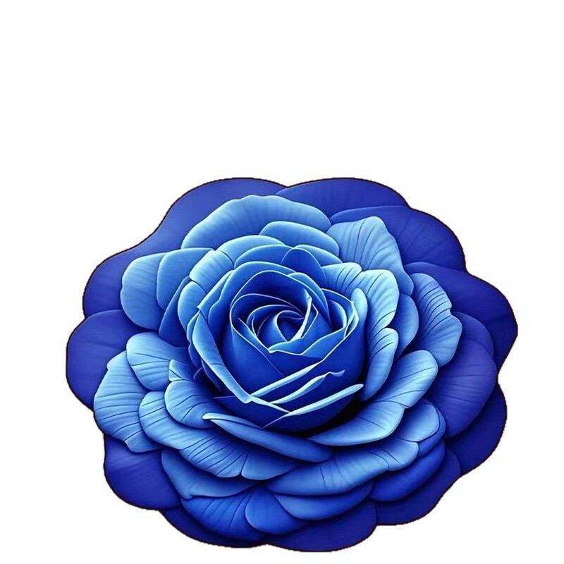 跨境3D立体花朵地毯水晶绒地垫卫生间家用防滑耐脏易打理脚垫子|undefined