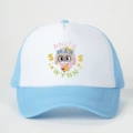 Printed ANITA MAX WYNN Two-Tone Mesh Cap - Sky Blue/White