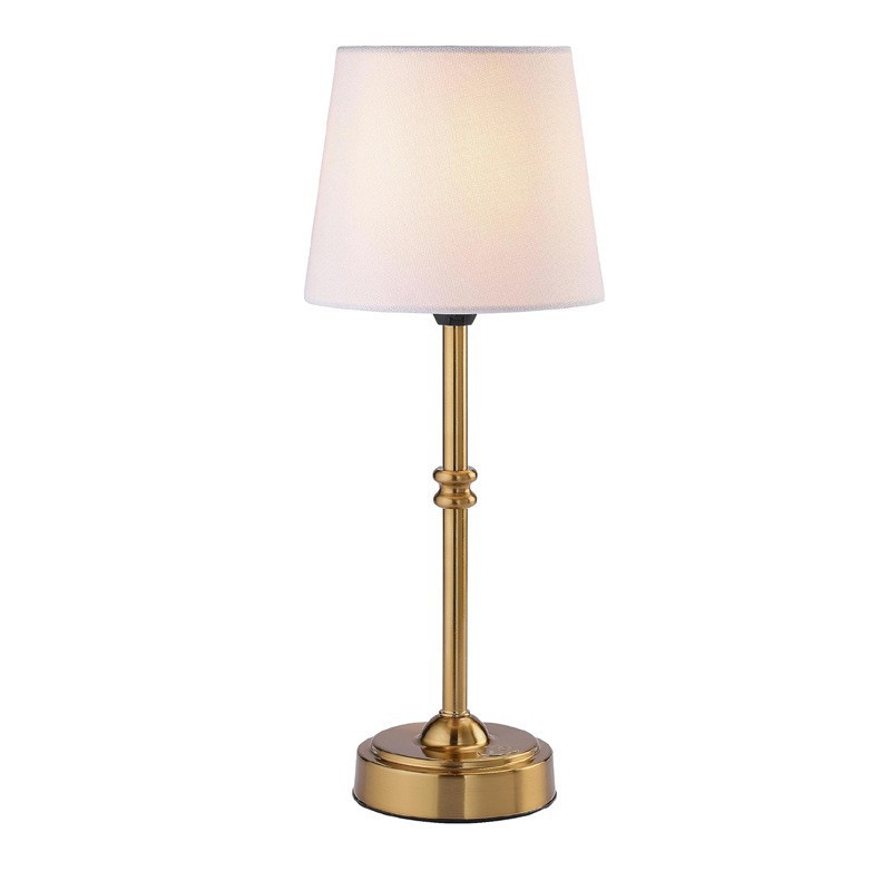 Cross-Border Exclusive Supply of Three-Level Dimmable and Color-Adjustable Golden Table Lamp for Living Room, Study, Bedroom, and Bedside, Plug-In Model