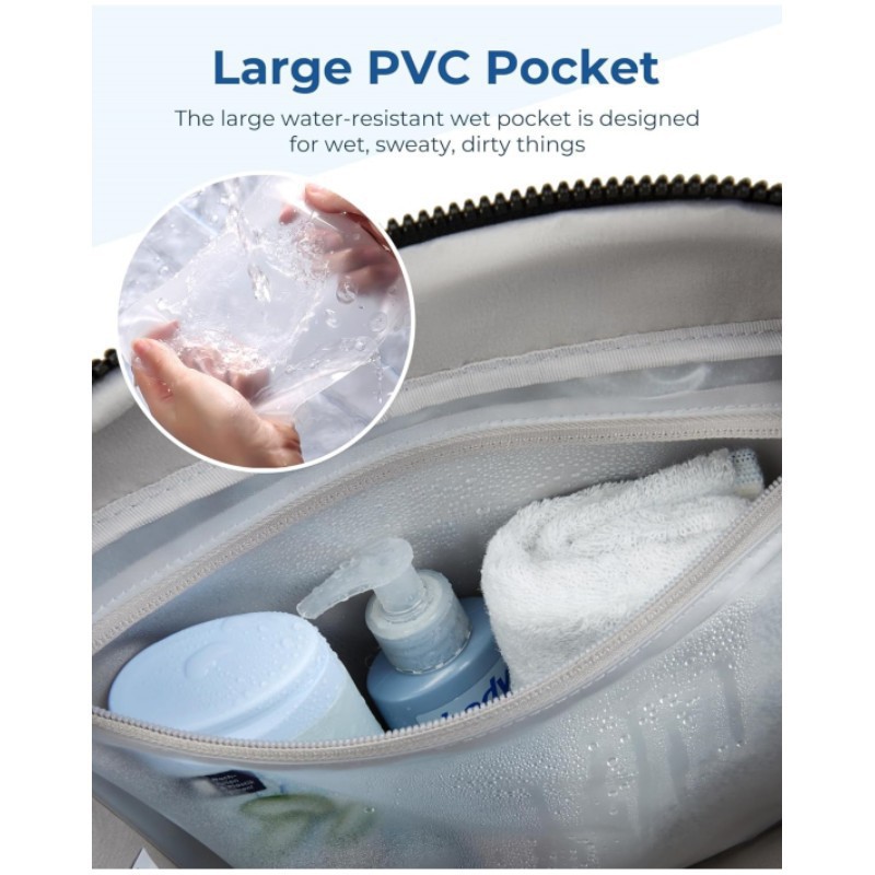 Inventario de nuevo tipo de bolsa de viaje transfronteriza bolsa de gran capacidad bolsa deportiva bolsa de acondicionamiento con bolsa de baño bolsa de hombro compartimentada