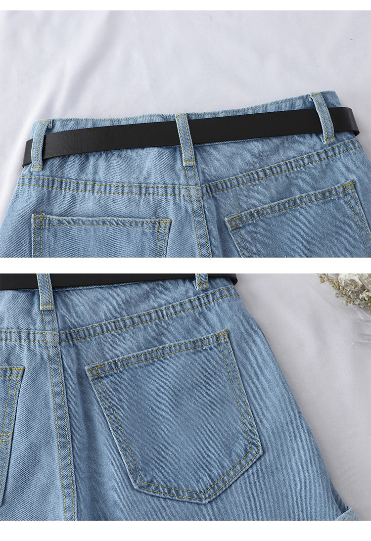 Women's High Waisted Denim Shorts Korean Style Spring Summer Loose Fit Slimming Wide Leg Pants a Line Hot Trendy Instagram 2026_ecoleips.com