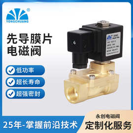 永创YCD11高压电磁水阀 先导膜片式电磁阀常闭隔膜阀气体阀1.6MPA