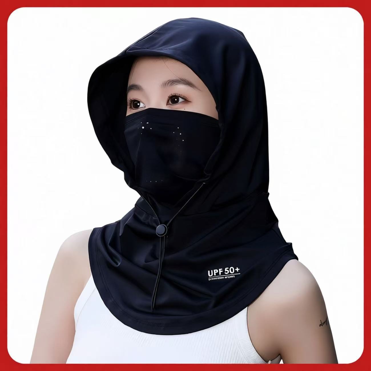 All-In-One Sun Protection Hat for Men, Integrated Neck Protection, Breathable Face Covering, Sun Protection Mask, Anti-Uv Outdoor Sun Hat