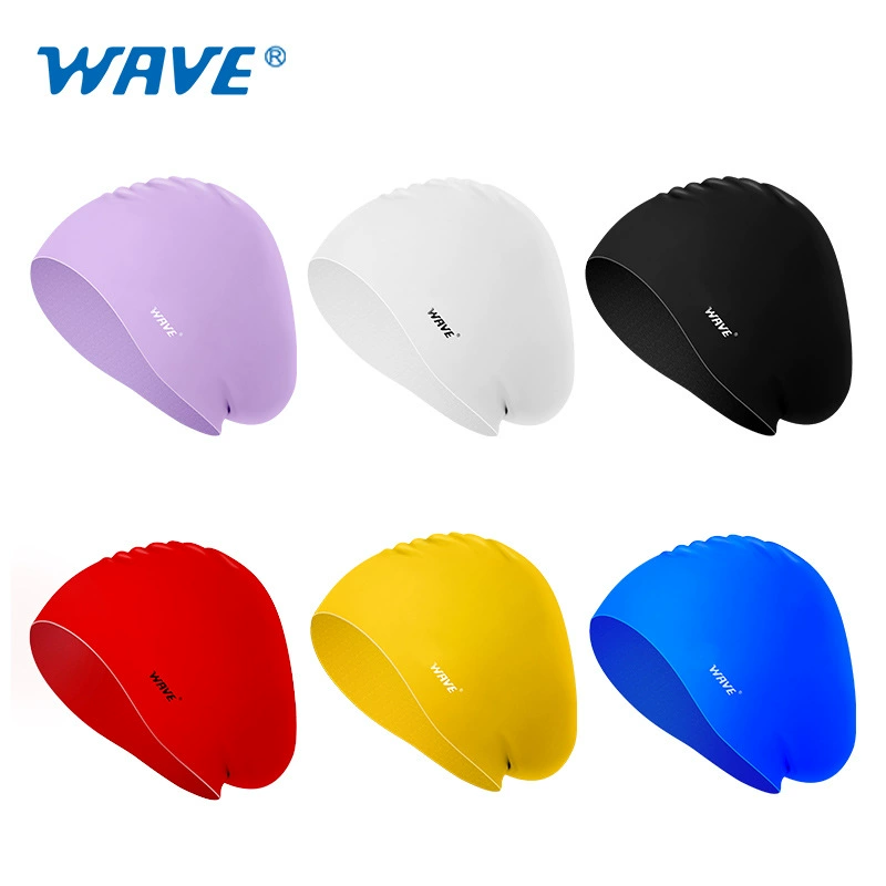 Стильная водонепроницаемая спортивная шапочка для плавания WAVE, для мужчин и женщин, продажи напрямую с завода