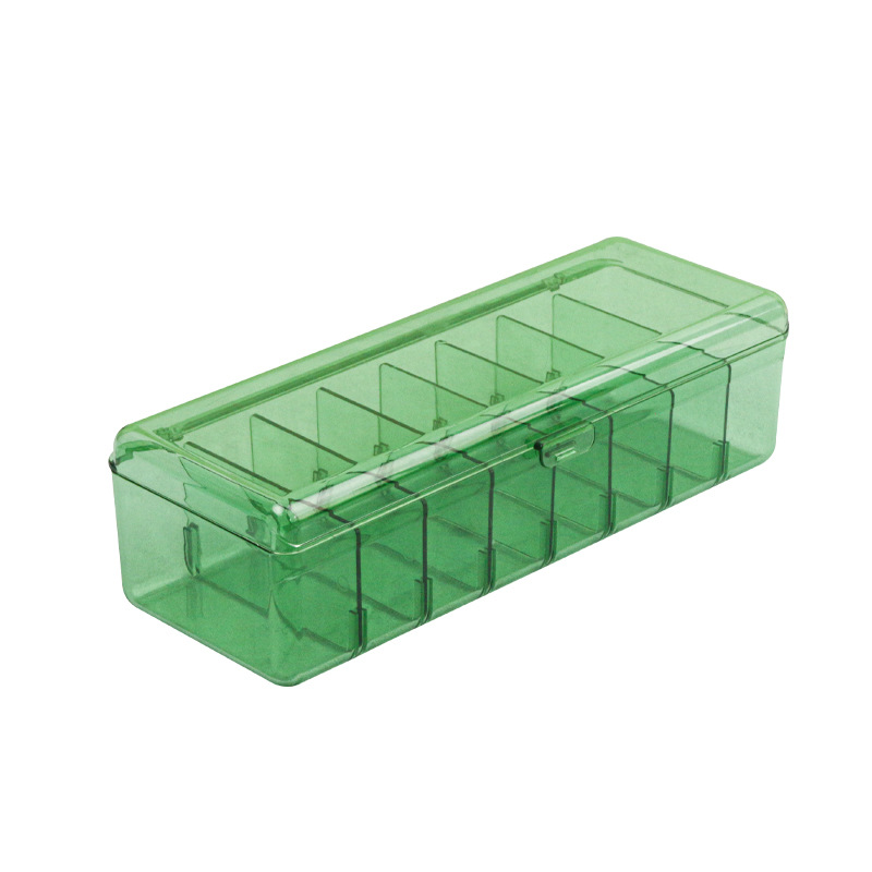 Caja de almacenamiento de cable de datos caja de almacenamiento de clasificación de tarjetas engrosada transparente acrílico titular de la tarjeta separada caja de almacenamiento a prueba de polvo