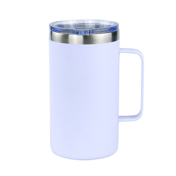 24oz mango taza de acero inoxidable doble taza de taza de automóvil taza de café taza de vacío taza de calor ventas transfronterizas