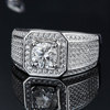 Fashionable wedding ring, one carat, silver 925 sample, 925 sample silver, European style