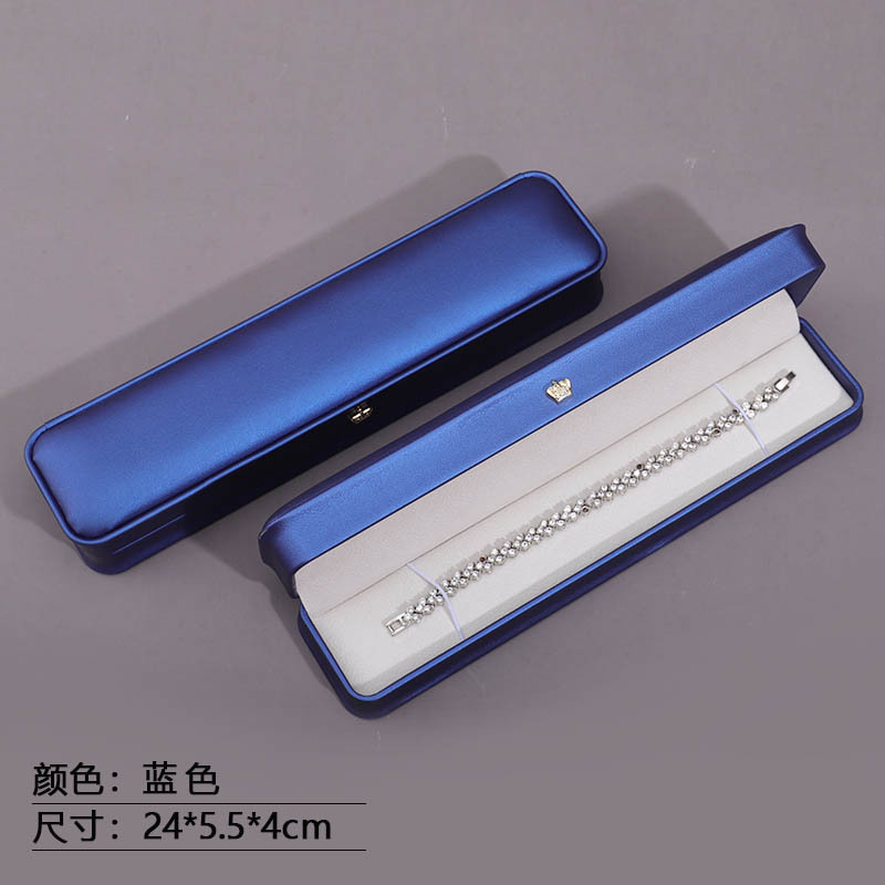 Caja de joyería Crown PU Caja de embalaje de pulsera de joyería Cintura Caja de collar de perlas Caja de embalaje al por mayor