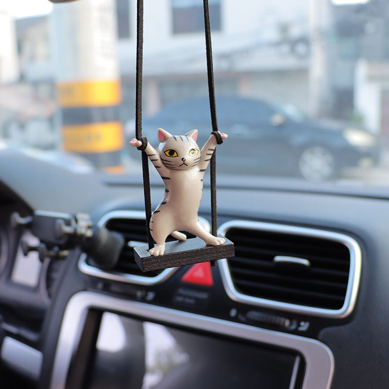 Twisted Waist Cat Car Pendant Car Interior Decoration Supplies Car Pendant Pendant Car Charms Car Supplies Batch