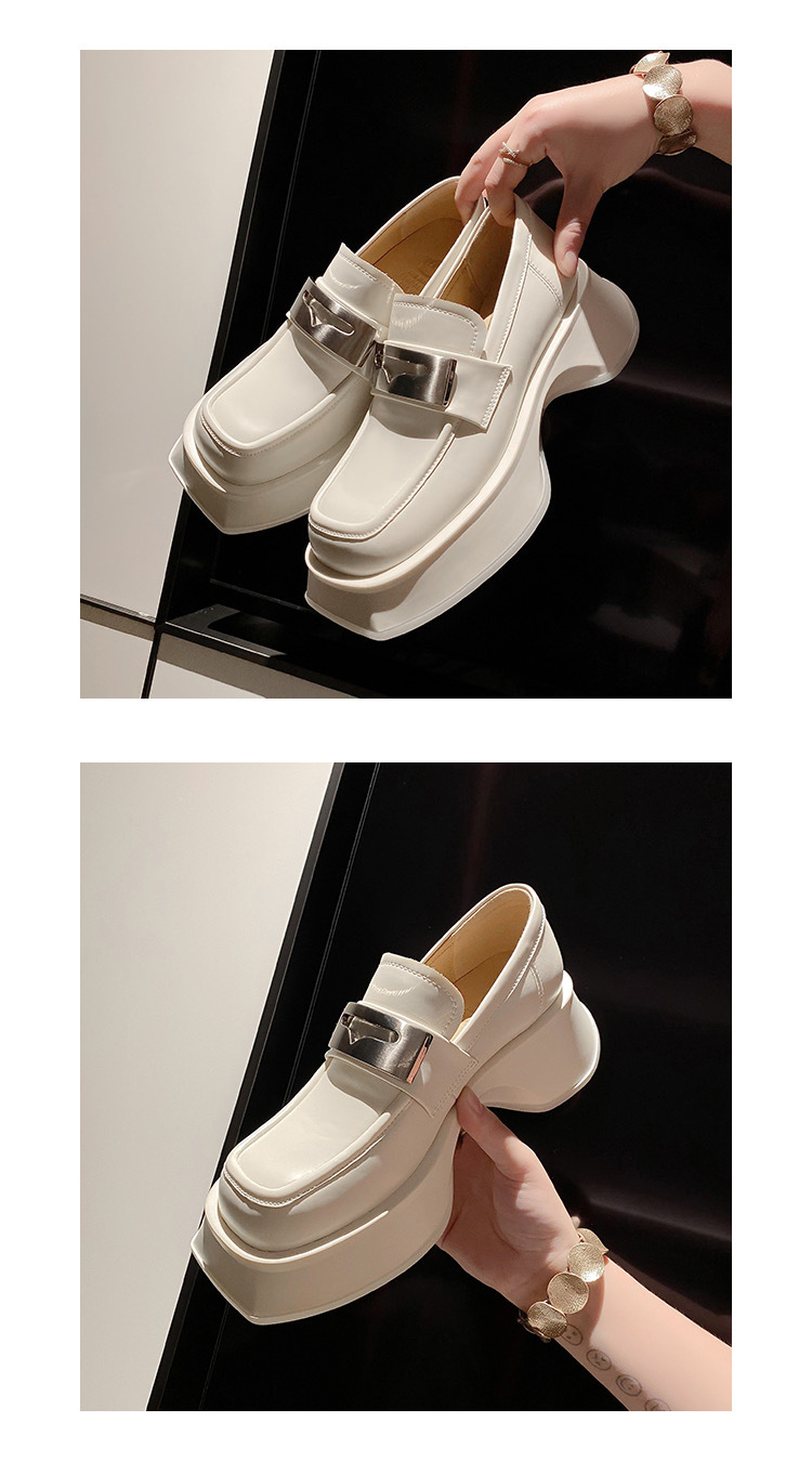 Black Chunky Heel Shoes
