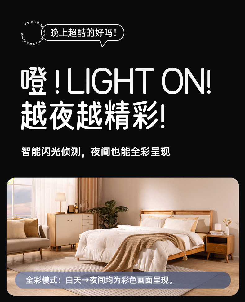 睿博士卡通摄像头家用5G双频婴儿哭声报警监护WIFI免布局智能监控