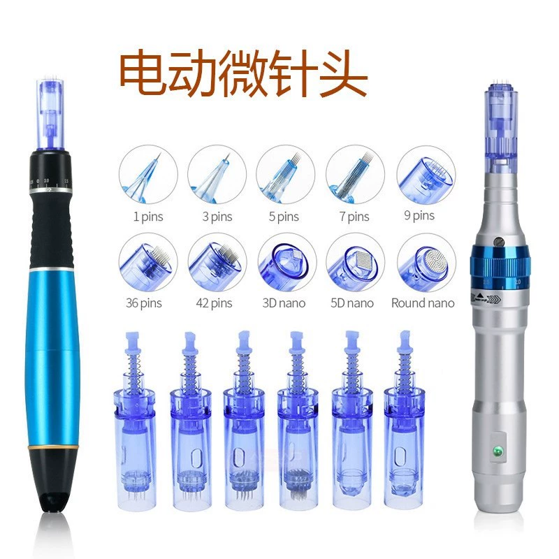 Синяя пряжка Drpen A6 электрический нано-микроигла кристалл A1 косметический инструмент для кожи, прямая оптовая продажа
