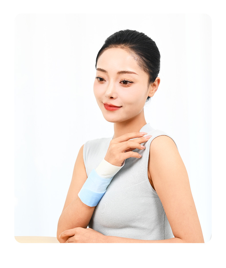 Steam Heat Wrist Wrap Self Heating Wristband with Glucosamine Chondroitin Warm Wrist Patch 5 Patches Per Box details