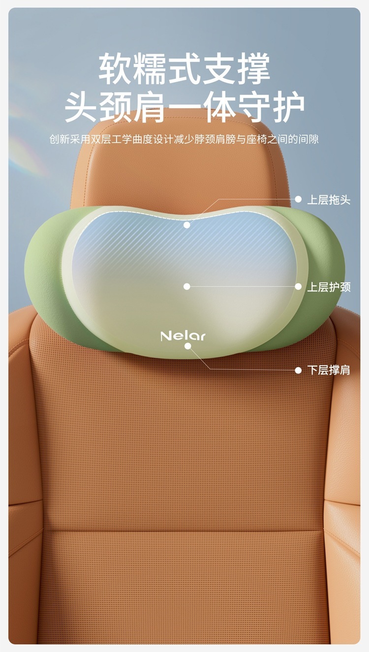 Nila Car Lumbar Support Cushion Seat Cushion Driver's Cushion for Long Hours of Driving Car Lumbar Cushion Other