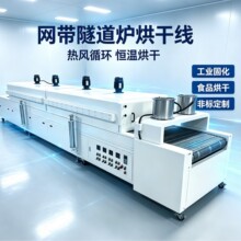 热风循环风道隧道炉带液压升降烘干线不锈钢网带隧道炉烘干流水线