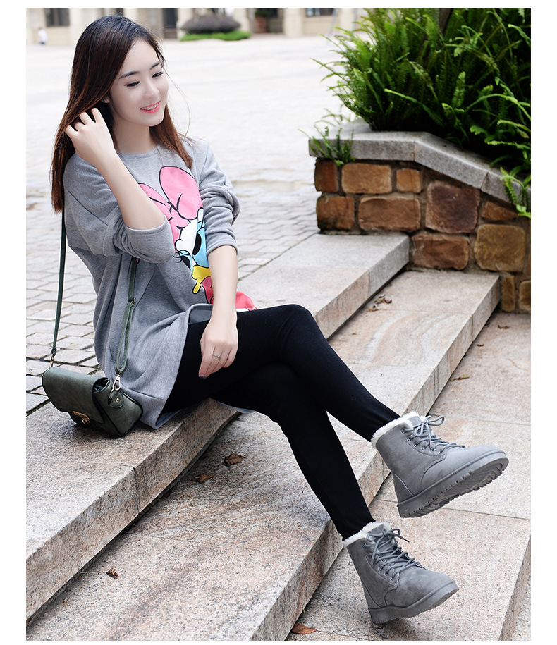 Cotton shoes plus velvet and thickened Martin boots for women 2023 winter new style warm, comfortable and casual cross-border cotton boots short-tube_viptrois.com