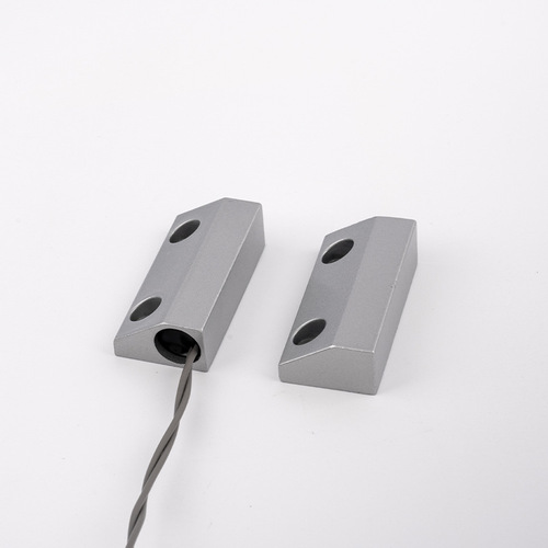 Iron door magnetic alarm sensor household switch cross-border wired anti-theft zinc aluminum alloy high decibel window impact suction