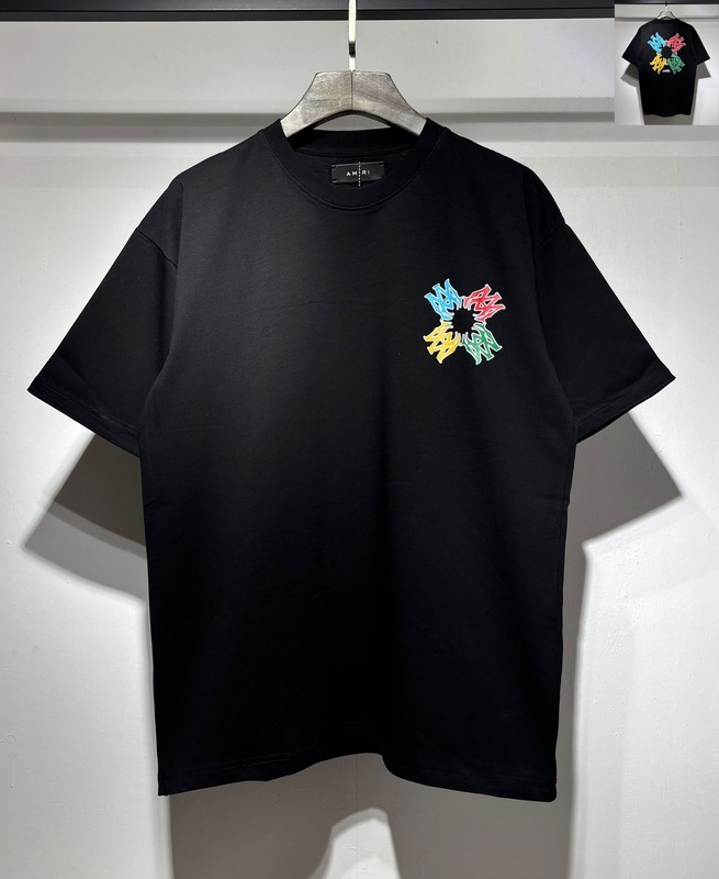 貿易クロスAm新文字クラシックプリント半袖男女同型カップルTシャツiri夏高iri製品タイプ|undefined