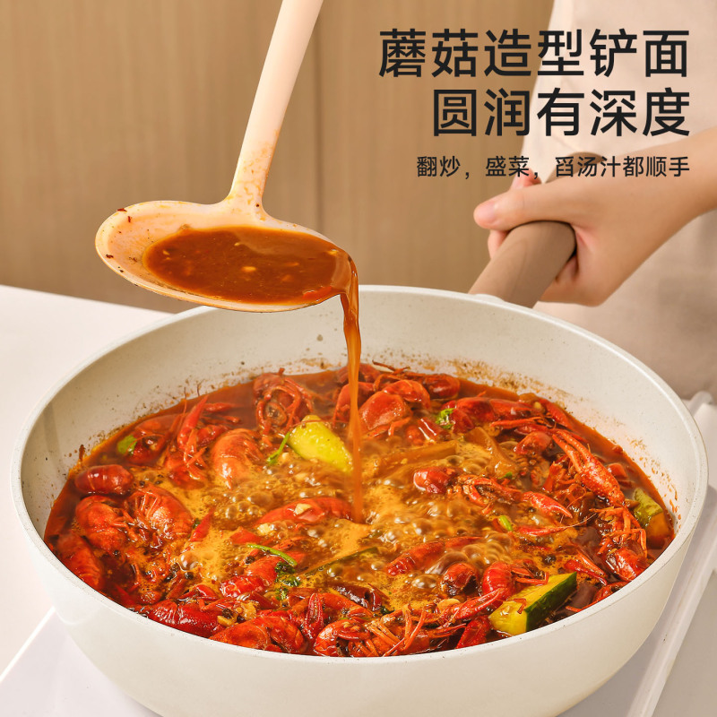 硅胶锅铲蘑菇铲小炒菜铲子炒勺不粘锅专用勺食品级耐高温家用|undefined