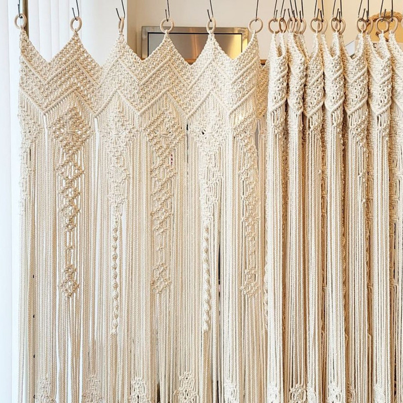 Nordic-style hand-woven door curtain tapestry homestay home ins soft tapestry Bohemian partition curtain foreign trade supply Nordic-style hand-woven door curtain tapestry homestay home ins soft tapestry Bohemian partition curtain foreign trade supply