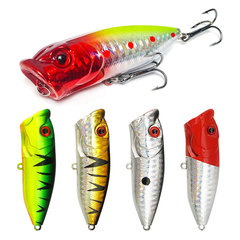 Surface System Wave Crawler Lure 7cm/12g Long Range ABS Sound Bead Multicolor Natural Fake Bait Glowing Fish Bait