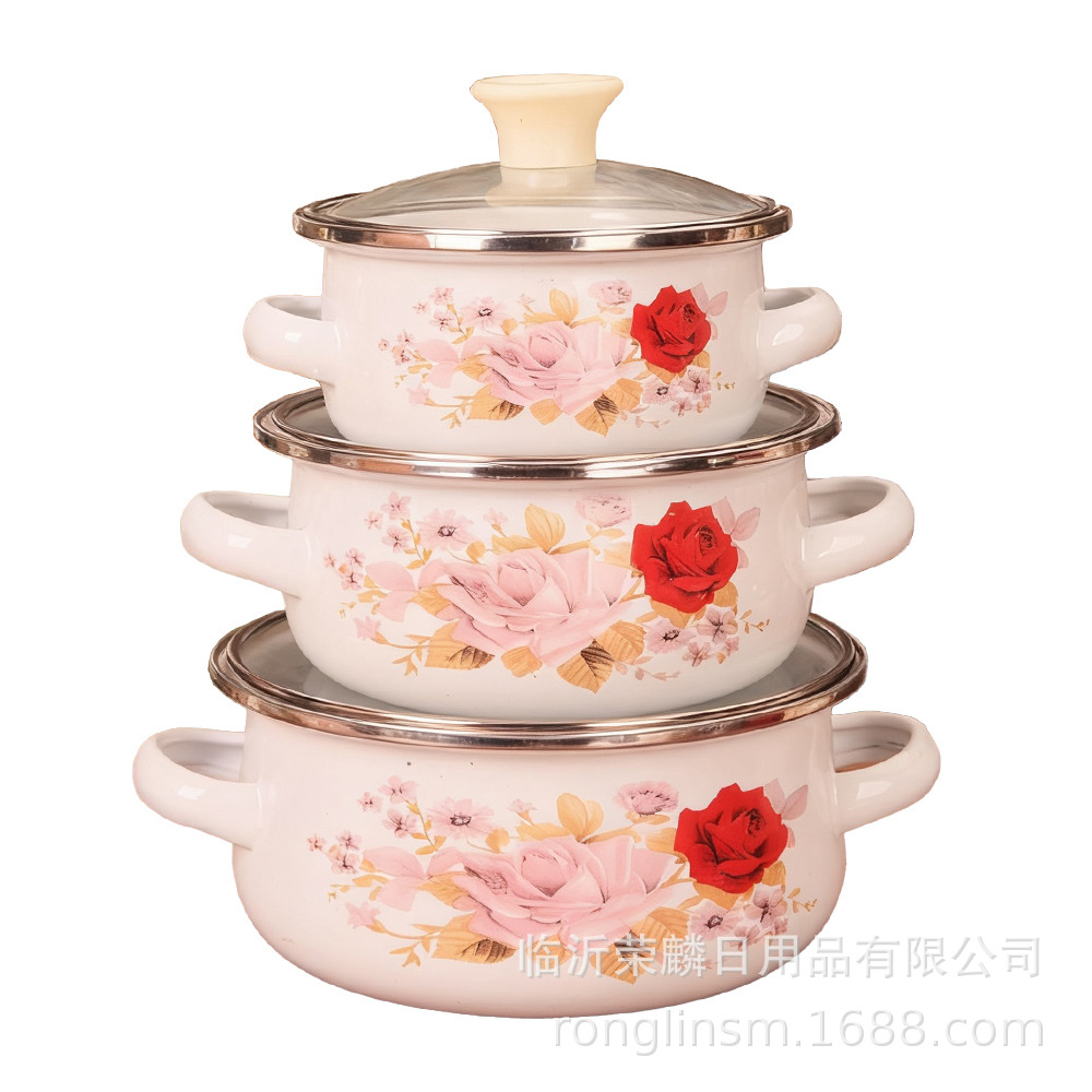 Comercio exterior esmalte de espejo 3 piezas de conjunto de paneles de cocina