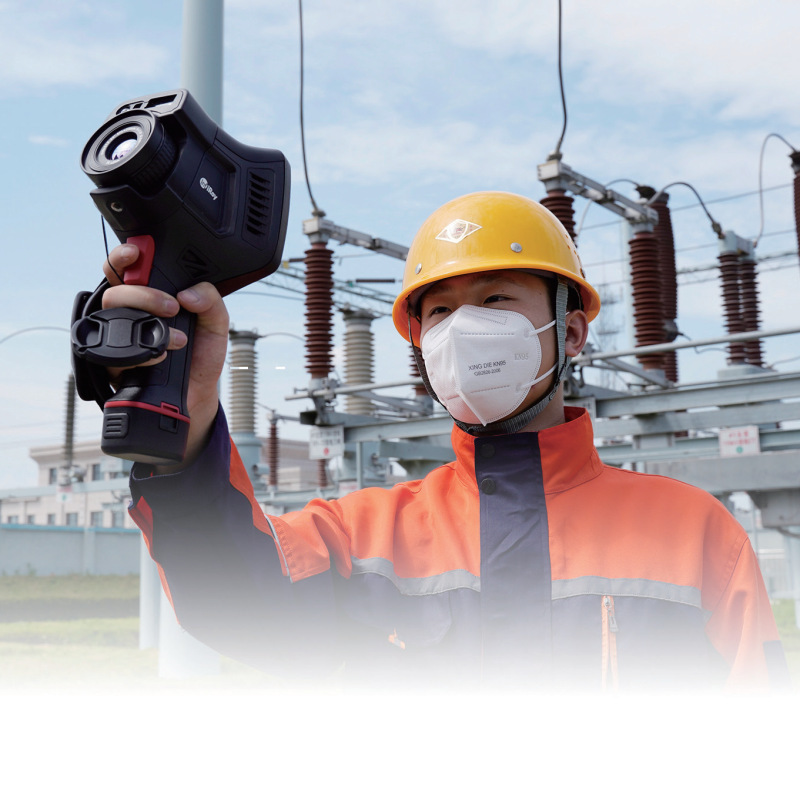 艾睿T300手持红外热成像系统 高温电力红外测温成像软件分析