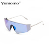 Fashionable windproof protecting glasses suitable for men and women, metal sunglasses, 2022, European style