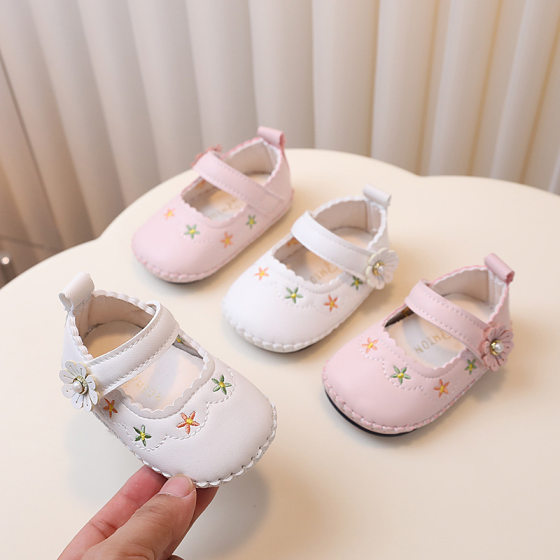 A generation of hair baby girl cute princess shoes 0-1 years old soft spring and autumn shoes beginners toddler shoes wholesale