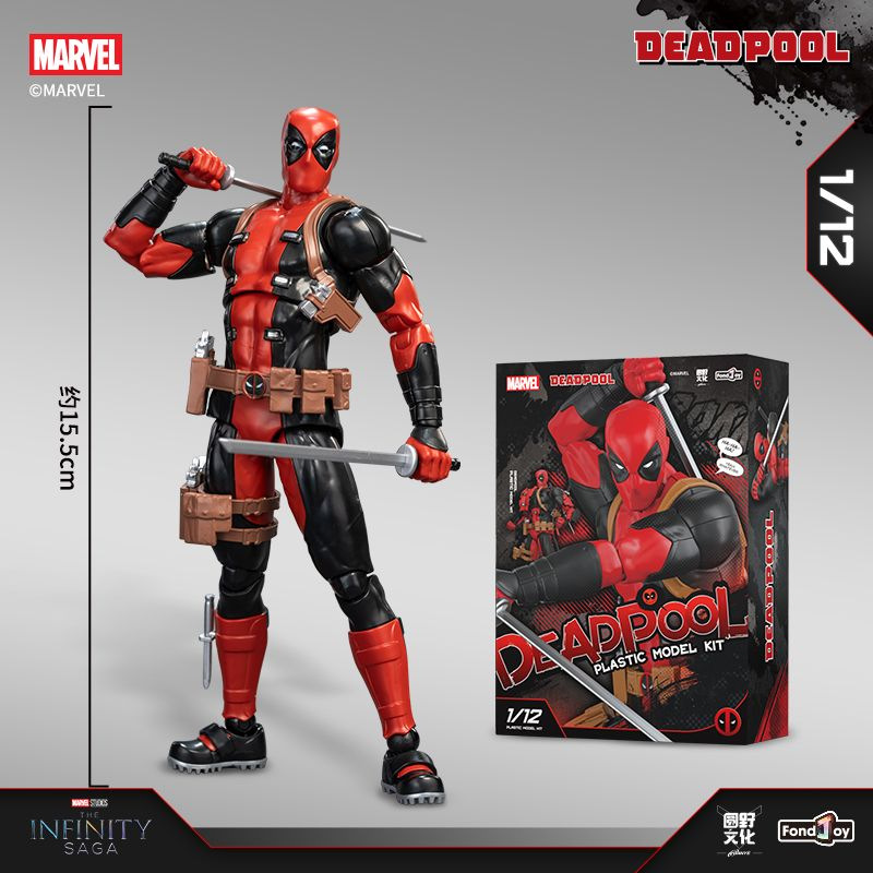 Marvel original Hoke Panle Deadpool ensamblaje modelo de Iron Man adornos hechos a mano Batman Spiderman juguetes móviles