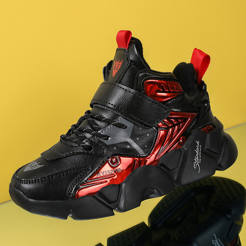 Spring Fashion Boys' Sports Shoes for Big Kids, Comfortable Running Shoes for Children, Soft Sole Sports Shoes for Primary School Students