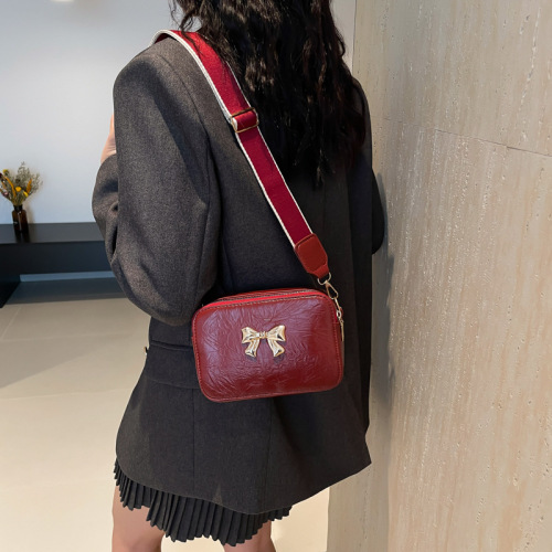Bow-tie small square bag women's niche design light luxury high-quality texture 2024 new one-shoulder cross-body armpit bag