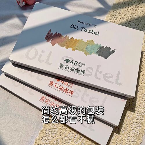 Colorful Art Heavy Body Oil Pastels Wholesale White Box Extra Soft Set Soft Wax crayons White 36 Colors Water-based Macaron Colors