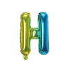 Blue balloon, layout, decorations, 16inch, gradient, English letters