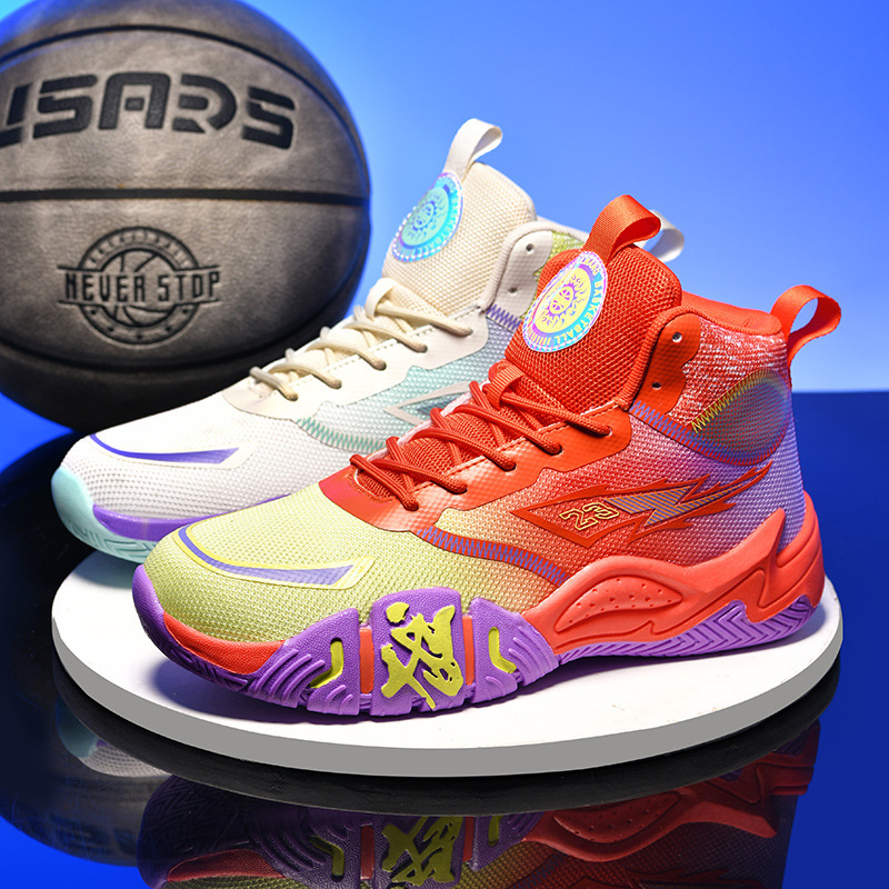 Cross-Border Basketball Shoes for Actual Play on Cement Courts, Suitable for Teenagers and Students, Men and Women, Casual Sports Running Shoes Wholesale Cross-Border Basketball Shoes for Actual Play on Cement Courts, Suitable for Teenagers and Students, Men and Women, Casual Sports Running Shoes Wholesale