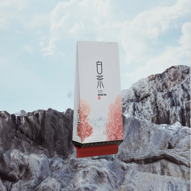 Fuding té blanco peonía blanca edición pública bolsa de burbujas gruesa aguja de plata blanca bolsa de té salvaje de montaña 15 cm de largo