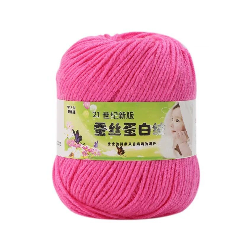 Пряжа Baby Wool 21-й век шелковый белок бархат — мягкая дышащая молочная хлопковая пряжа, моток 50 г