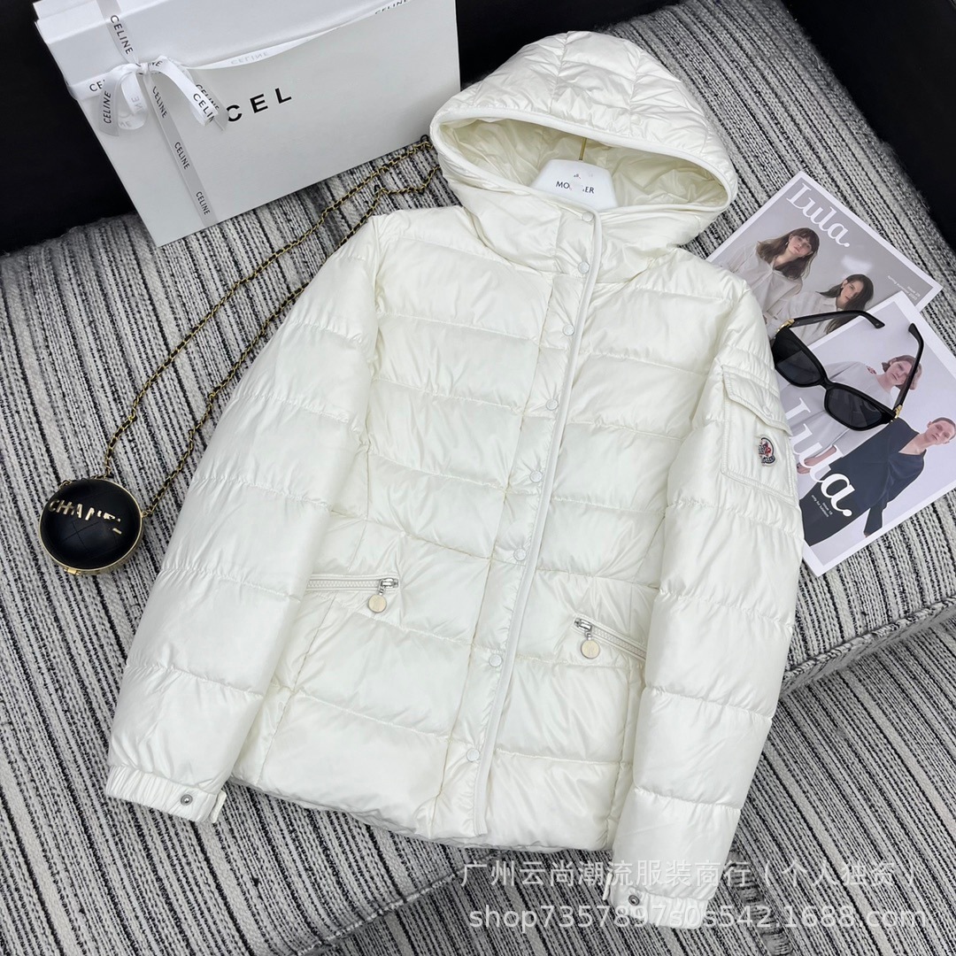 高版本 Mon家25秋冬新款小蛮腰连帽修身显瘦 女士羽绒服外套