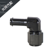 Car modification 90° rotation aluminum oil cooler adapter AN6 female threaded new PTFE hose adapter