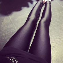 春秋新款外穿跨境修身外贸款打底裤高弹力瑜伽运动防嗮光泽九分裤