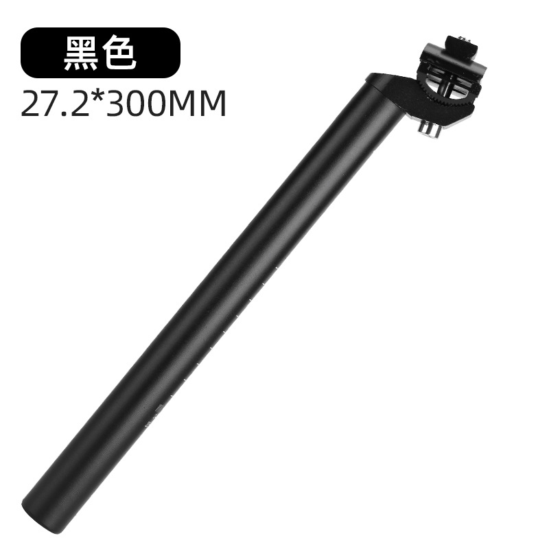 Tubo del asiento de la bicicleta de montaña Tubo del asiento de la bicicleta Tubo del asiento de aleación de aluminio 25.4 Varilla del asiento 27.2mm Accesorios 28.6 Varilla del asiento 31.6