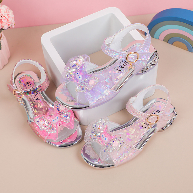 Factory direct supply girls sandals summer new 5 large children small high heel princess 12 years old female students 8 dancing shoes Factory direct supply girls sandals summer new 5 large children small high heel princess 12 years old female students 8 dancing shoes