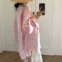 印花宽松春夏长袖衬衫