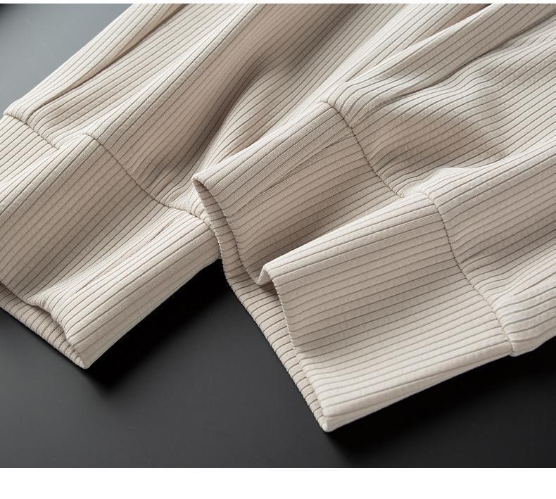 Herren Sweatpants Mit Bienen Stickerei Versatile Freizeithose_voghion.com