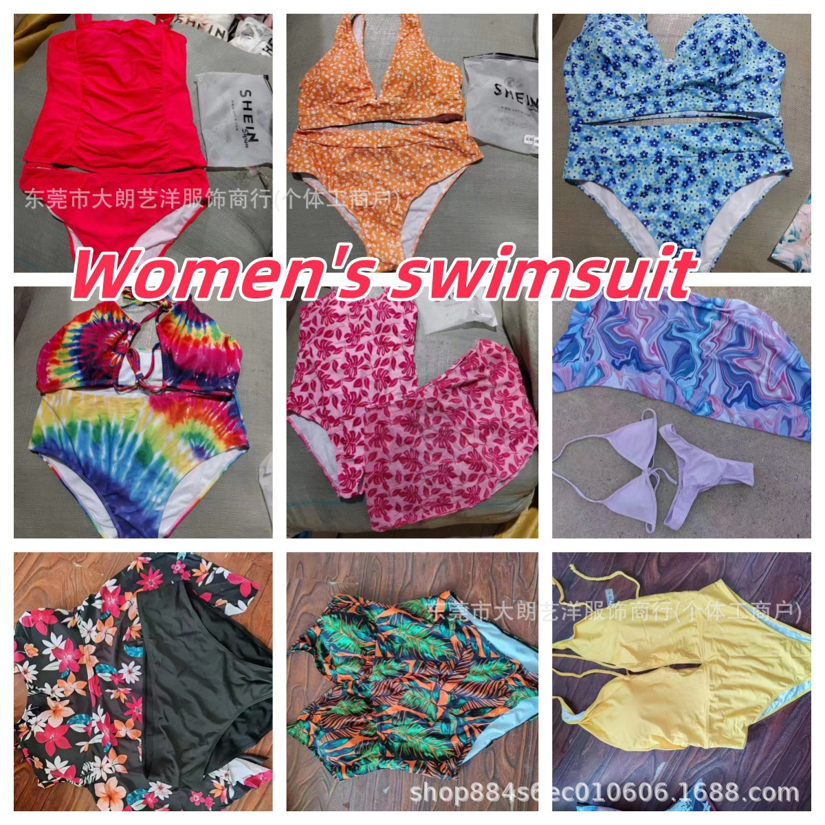 SHEIN comercio exterior mixtos transfronterizos moda europea y americana trajes de baño de tamaño grande trajes de baño misceláneos al por mayor