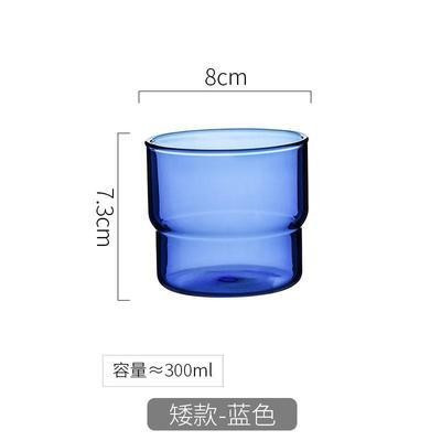 Vaso de vidrio de borosilicato coloreado apto para café o jugo